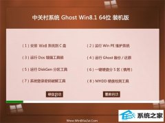 中关村Win8.1 64位 优化装机版 2022.06